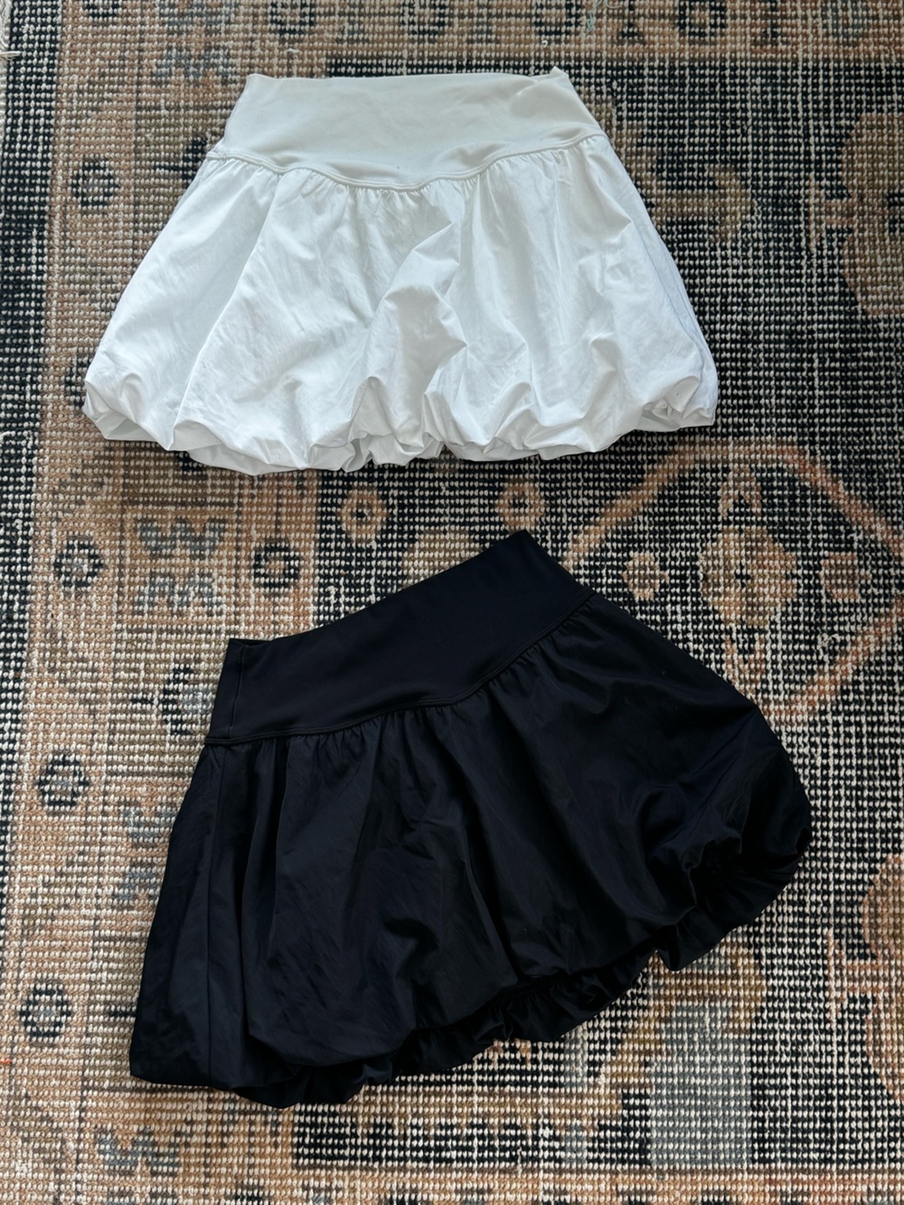 Classic Circle Skirt Duo — White and Black size M
